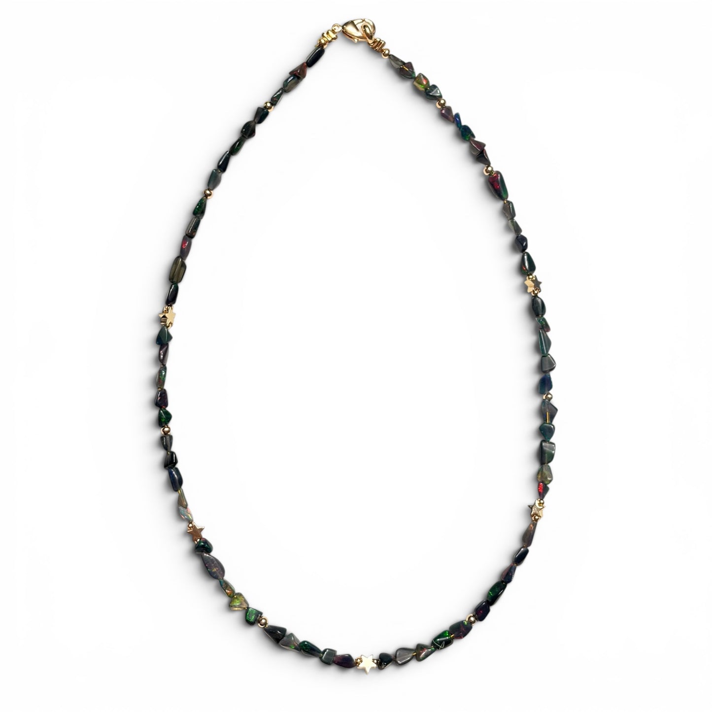 Gargantilla Chunky • Ópalo Negro Nugget