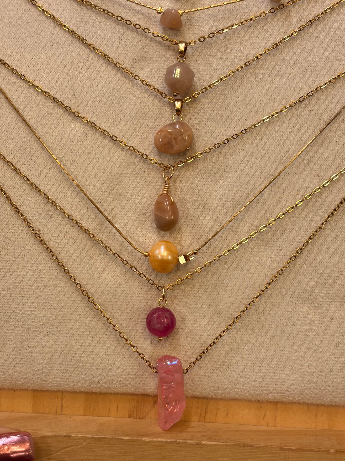 Stock de Bien de Ojo•Collar Mineral Sencillo Varios