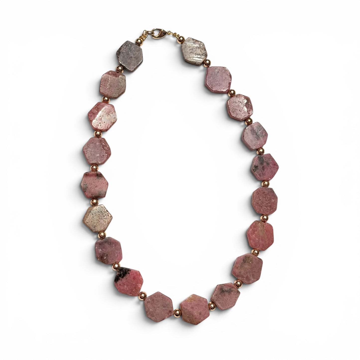 Gargantilla Chunky • Rodonita en Bruto