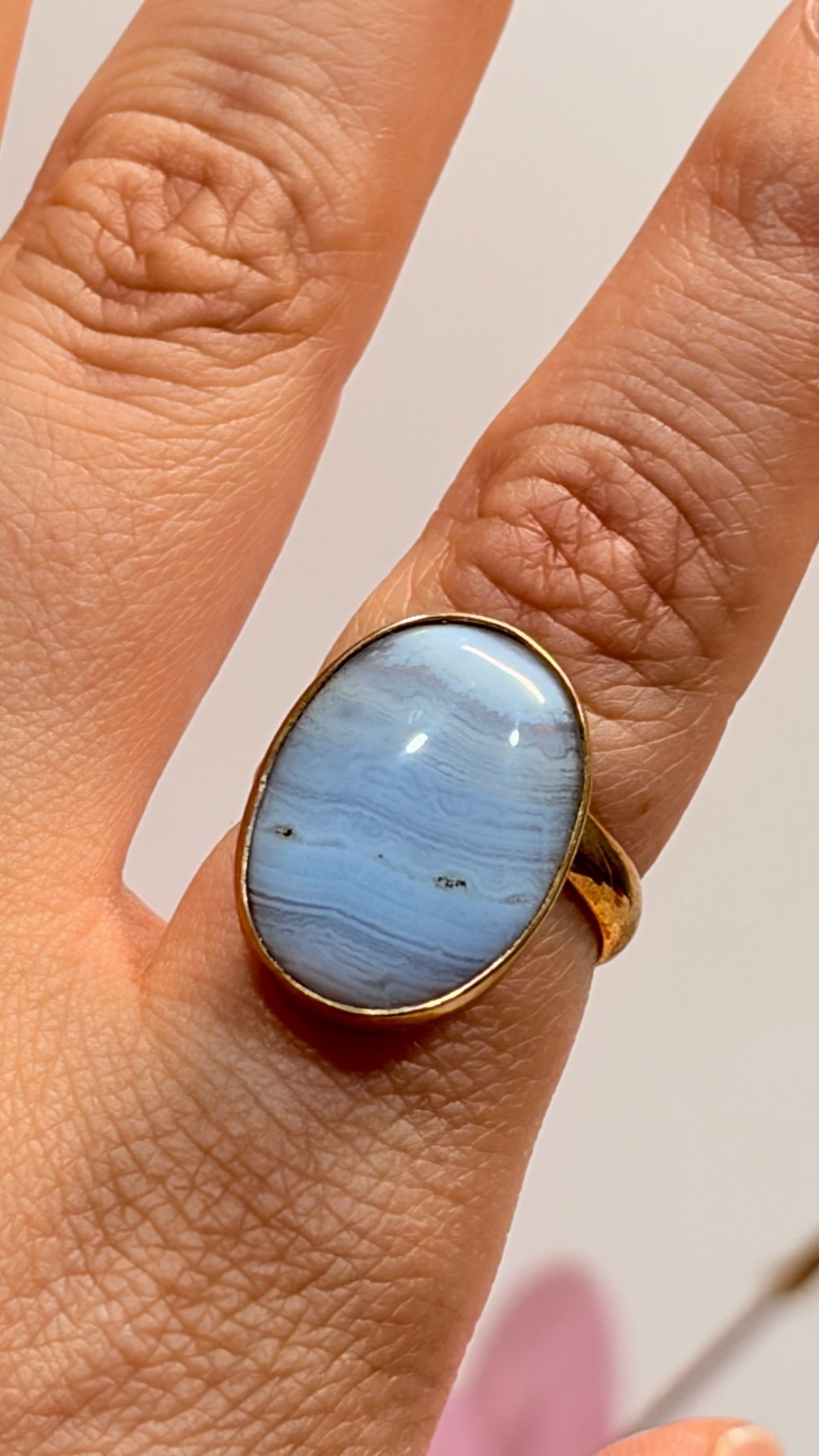 Anillo Agata blue lace