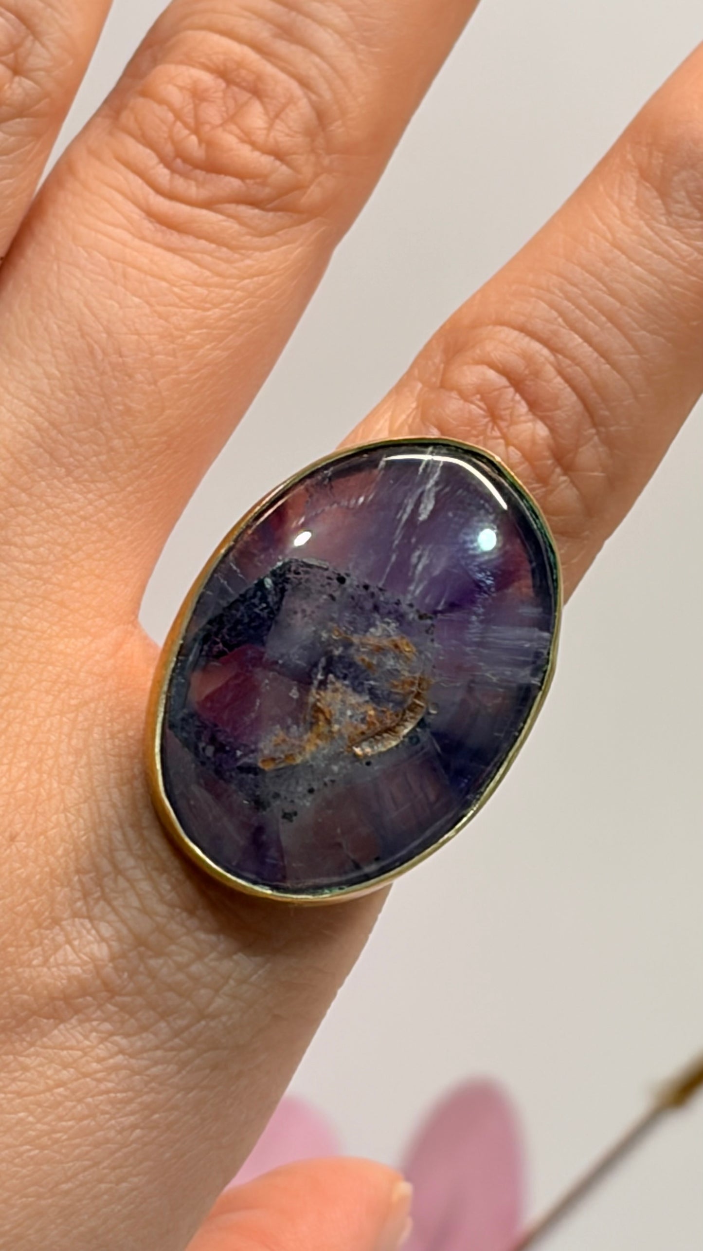 Anillo Amatista Ovalado