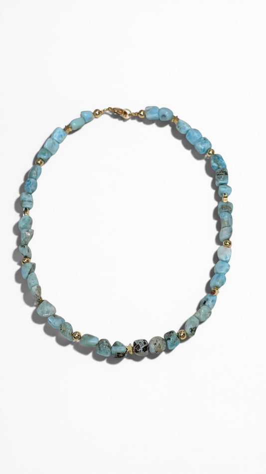 Gargantilla Chunky° Larimar.