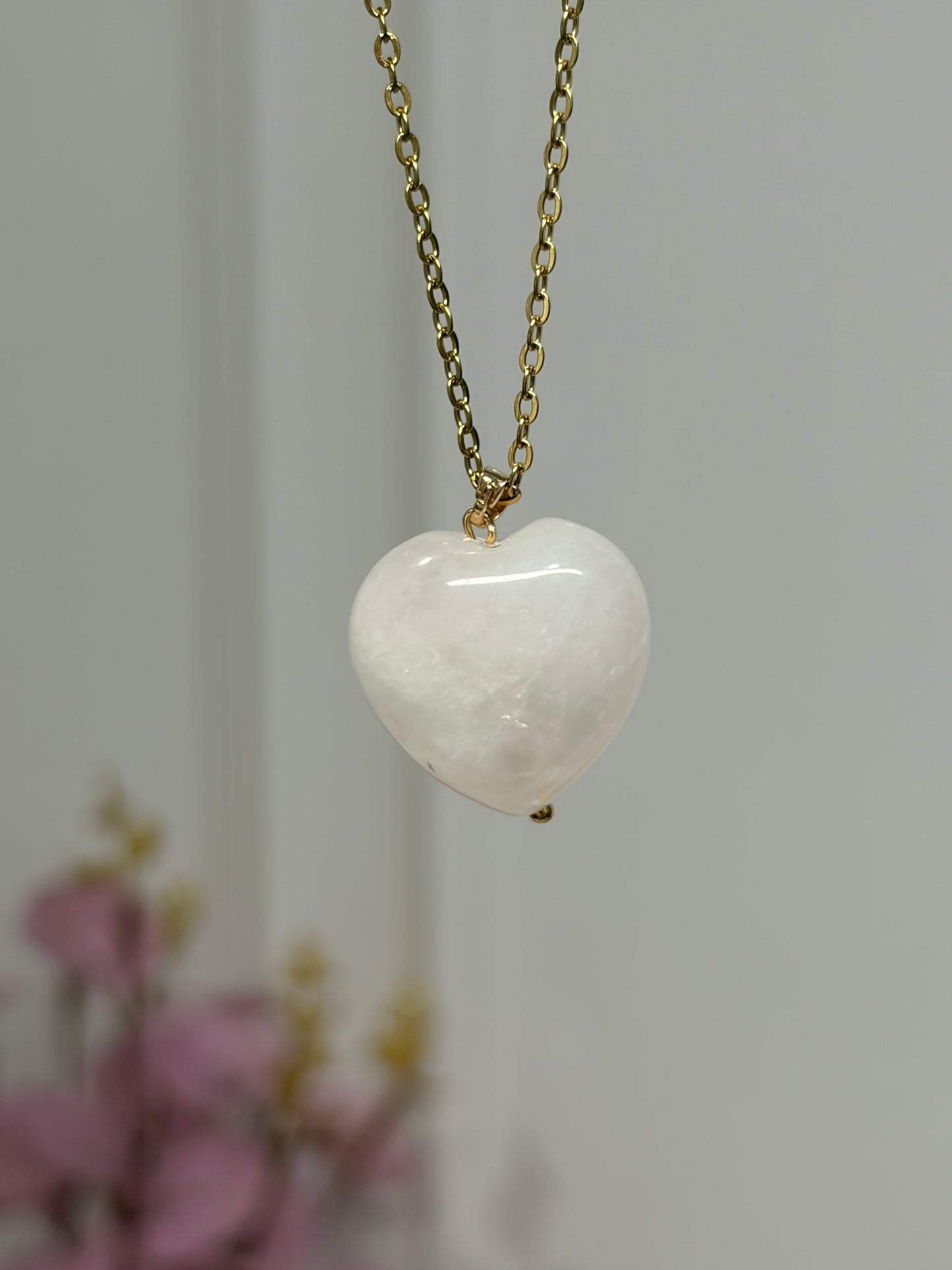 Collar Corazón de Cuarzo
