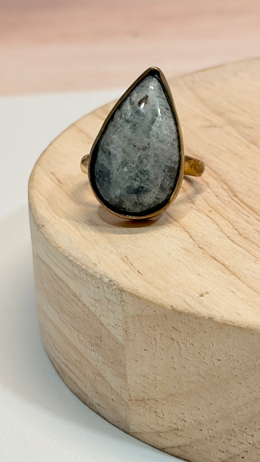 Anillo Aguamarina