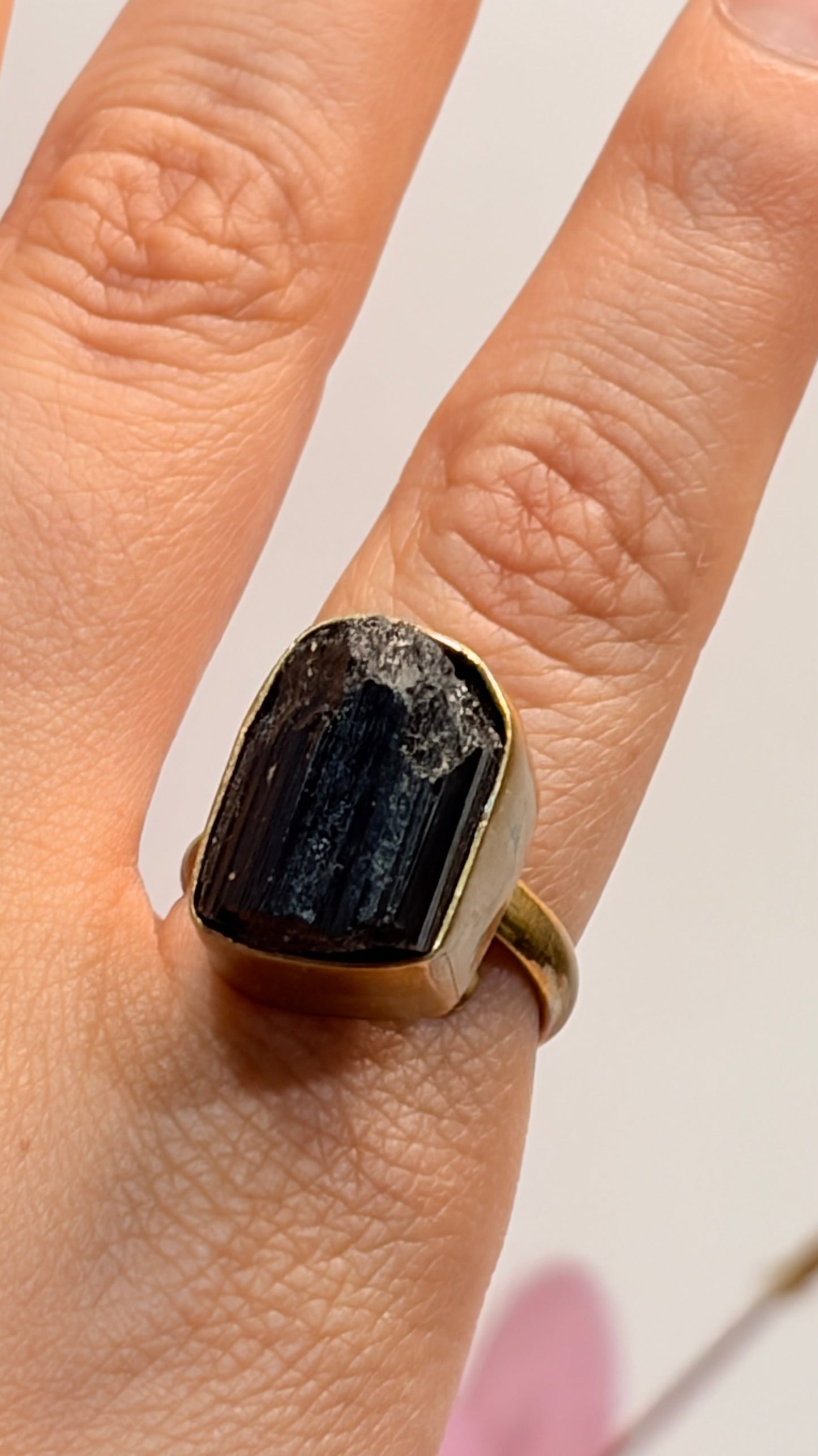 Anillo Turmalina Negra