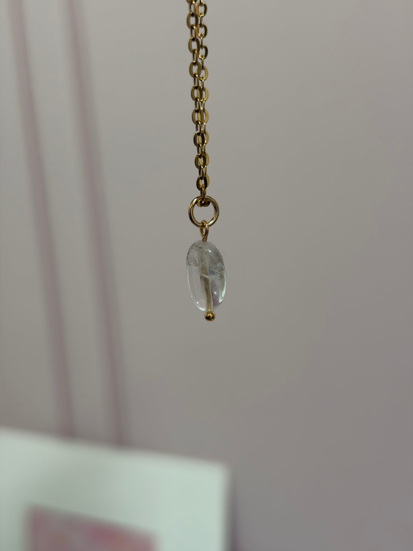 Collar Destello Nugget Cuarzo Cristal