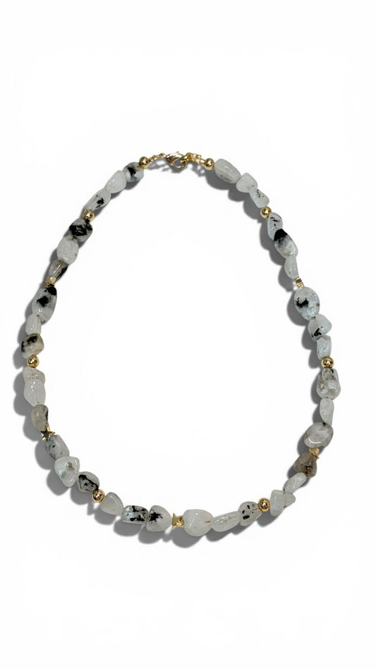 Gargantilla Chunky° Piedre de Luna.