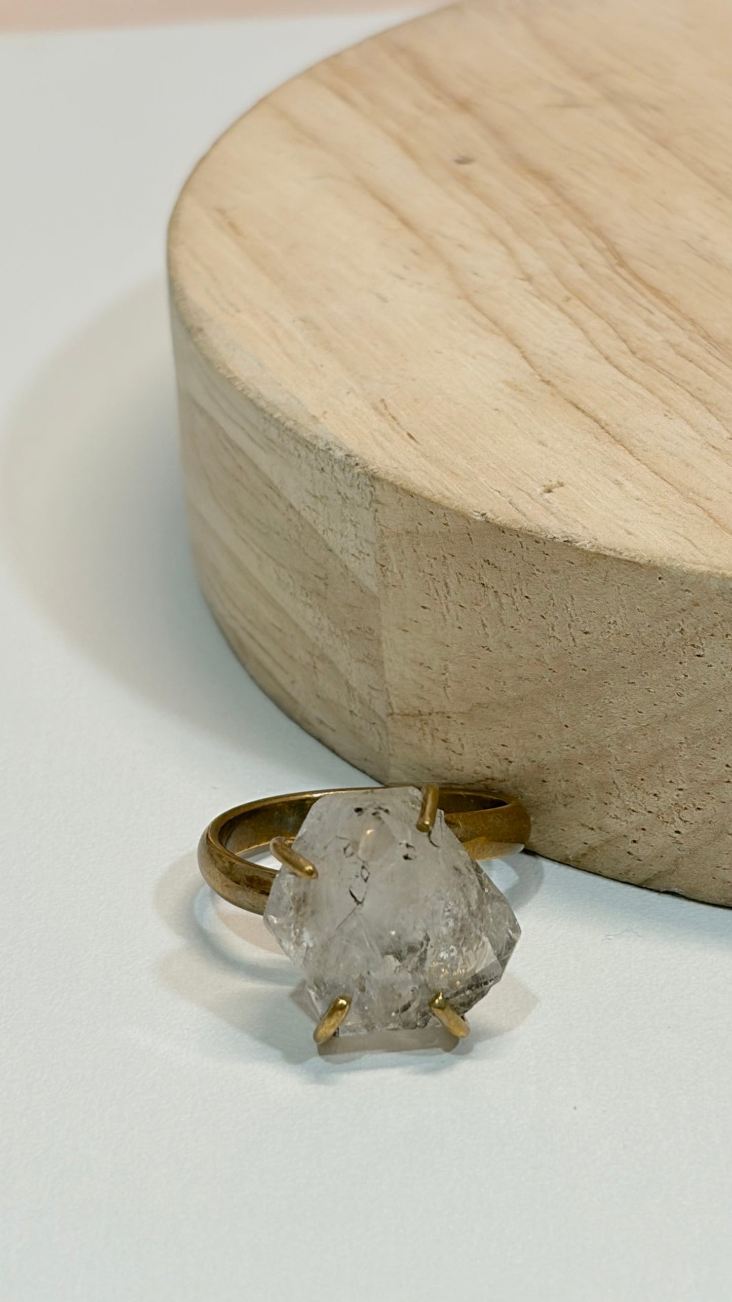 Anillo Diamante Herkimer.