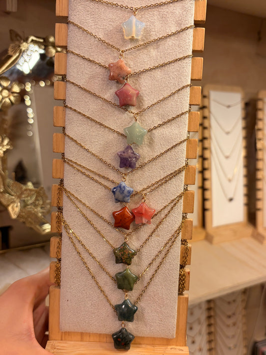 Stock de Bien de Ojo • Collar Estrella de Cuarzo
