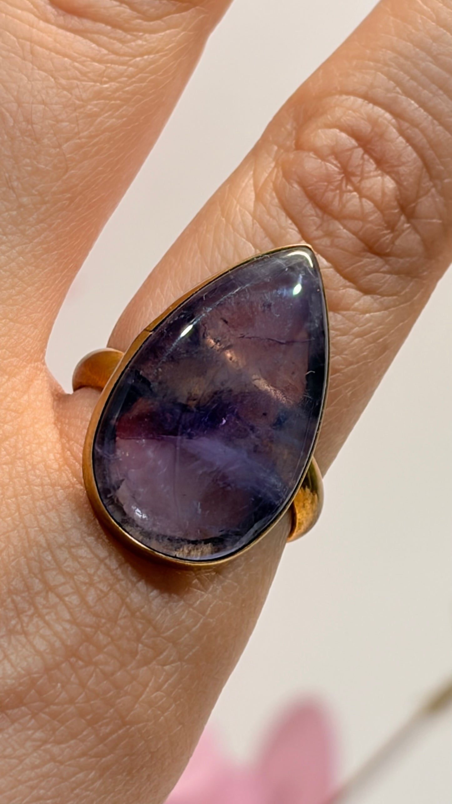 Anillo Gota Amatista