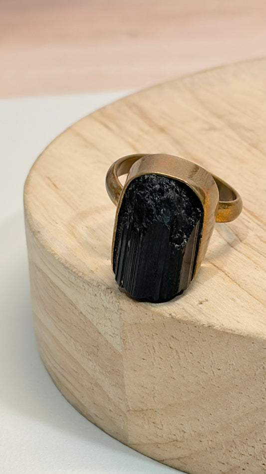 Anillo Turmalina Negra