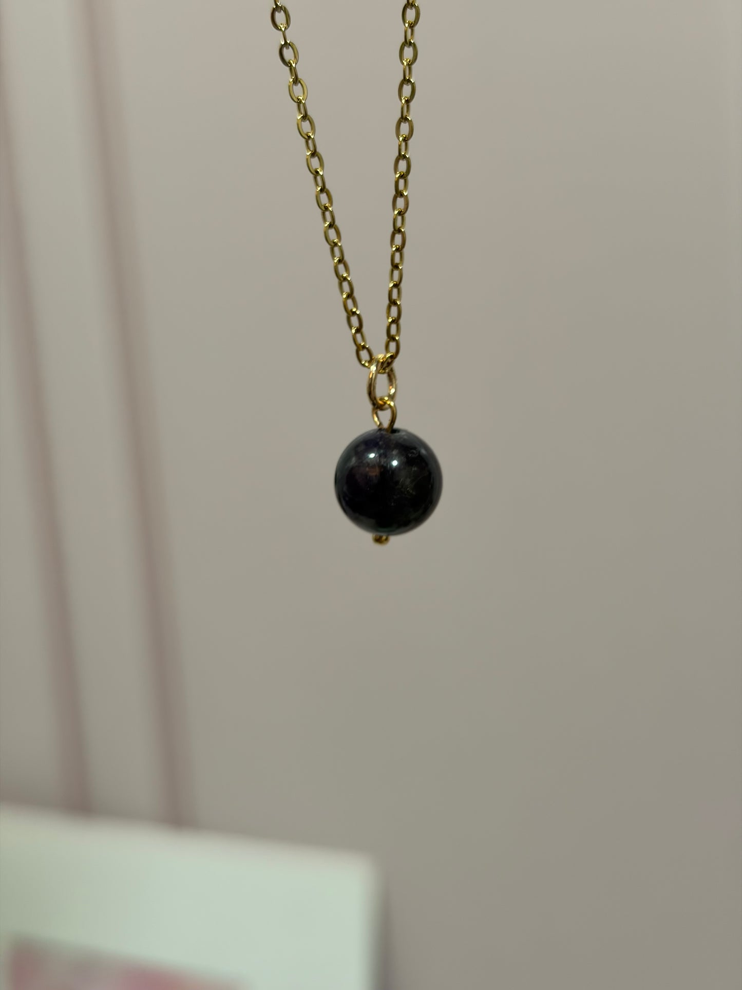 Collar Destello Amatista 10 mm