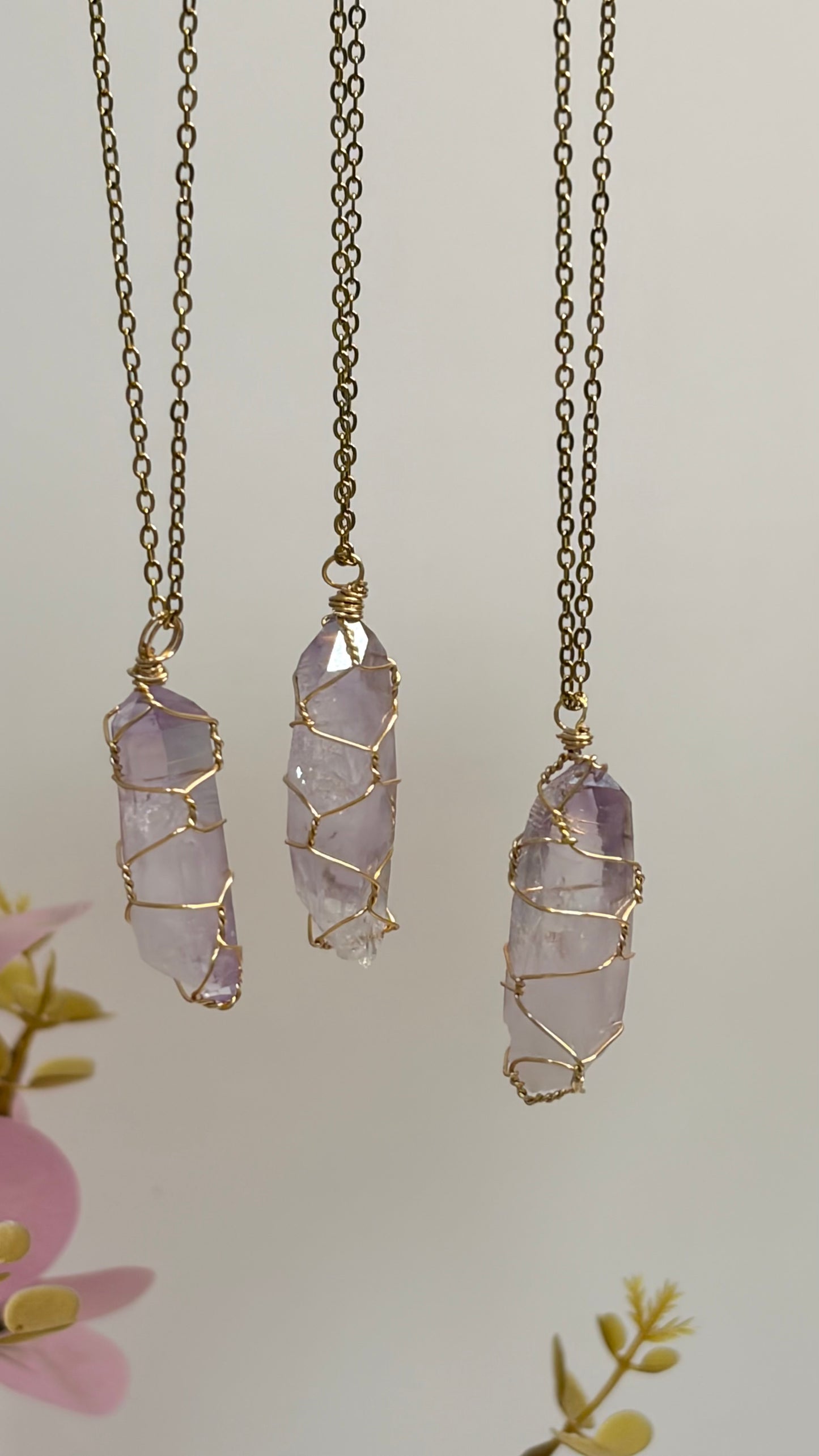 Collar Amatista Cristal de Veracruz Engarzado