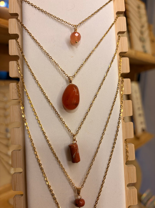 Stock de Bien de Ojo•Collar Mineral Sencillo Varios