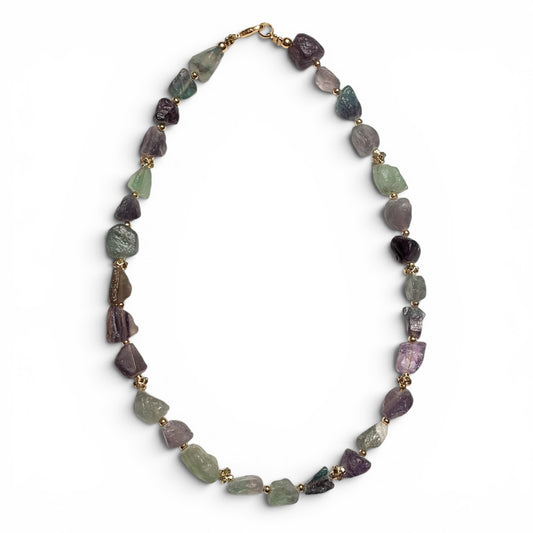 Gargantilla Chunky • Fluorita en Bruto