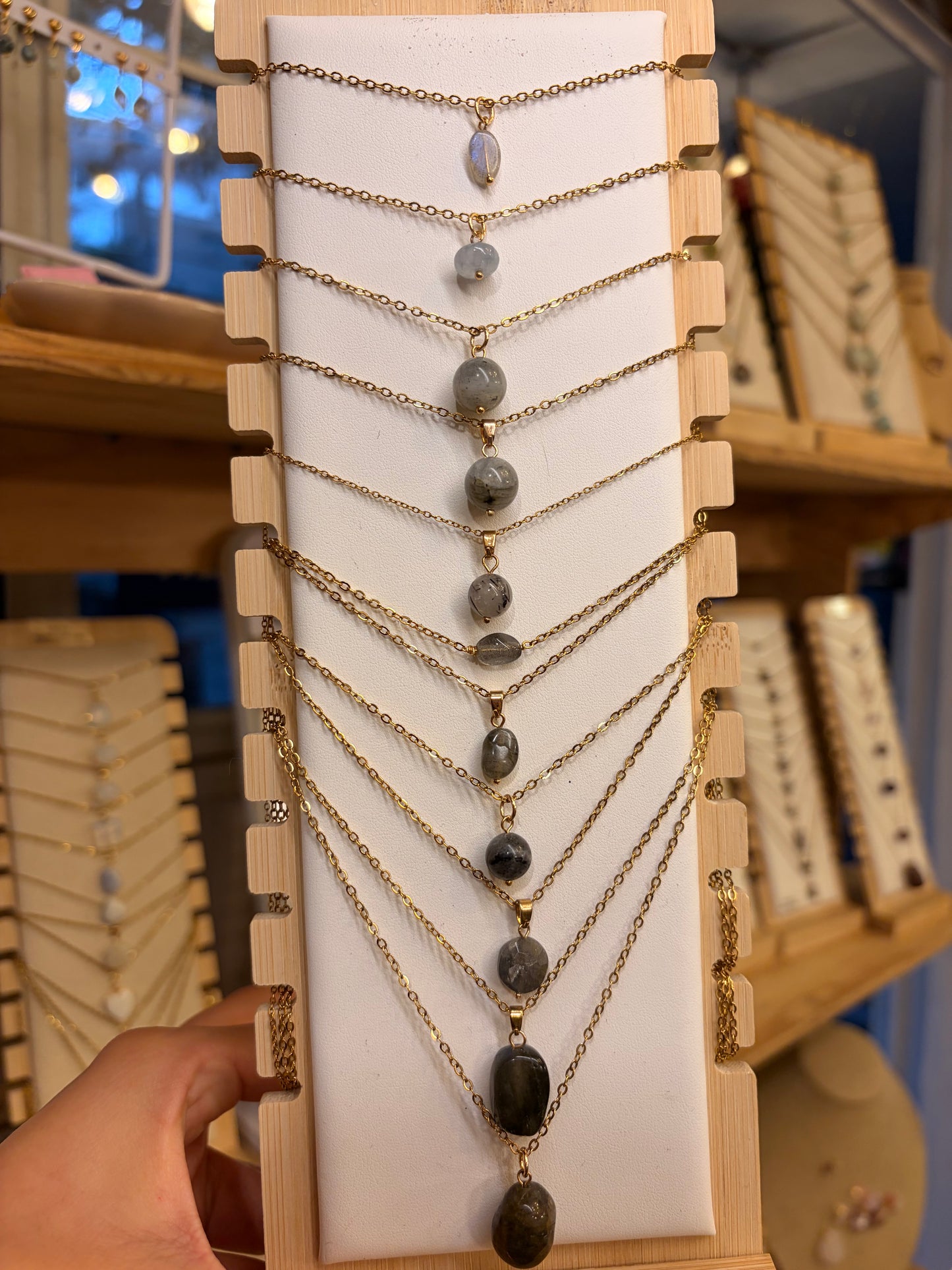 Stock de Bien de Ojo •Collar Mineral Sencillo Varios
