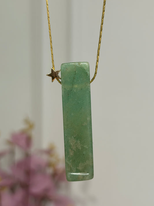 Cuarzo Verde Pendulo Salvaje  • Brillos de Universo