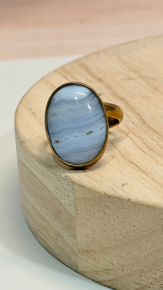 Anillo Agata blue lace