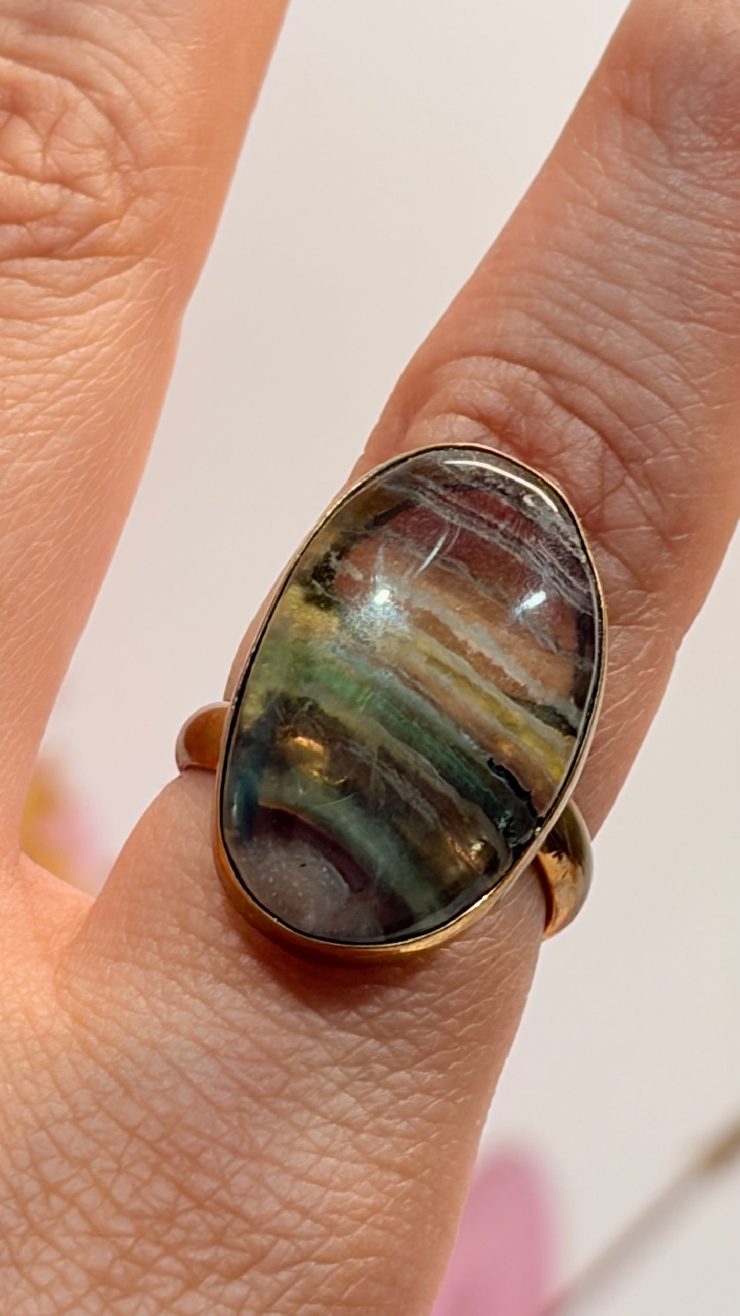 Anillo Fluorita