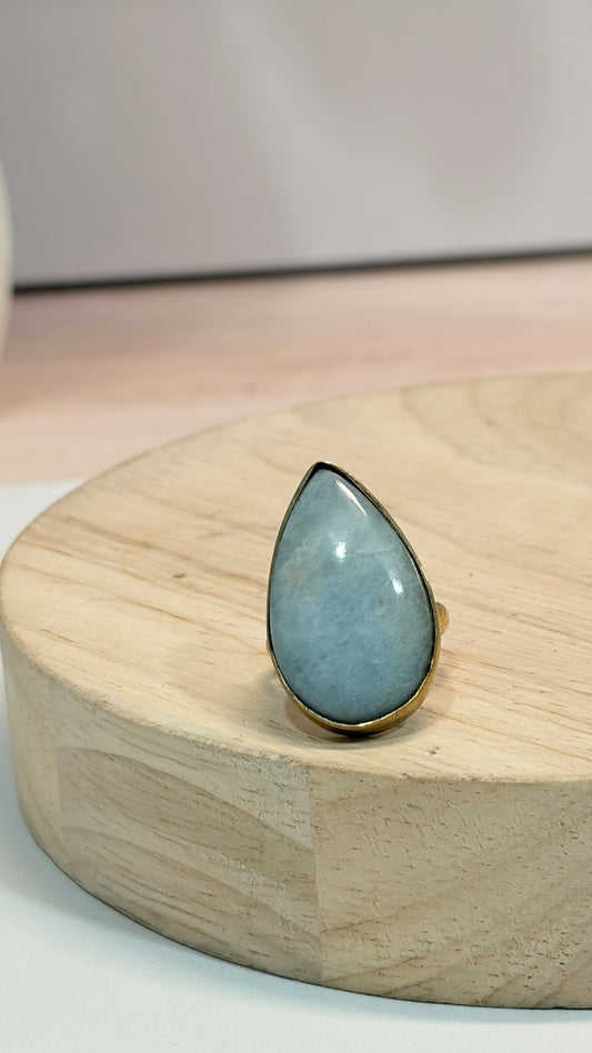 Anillo Aguamarina