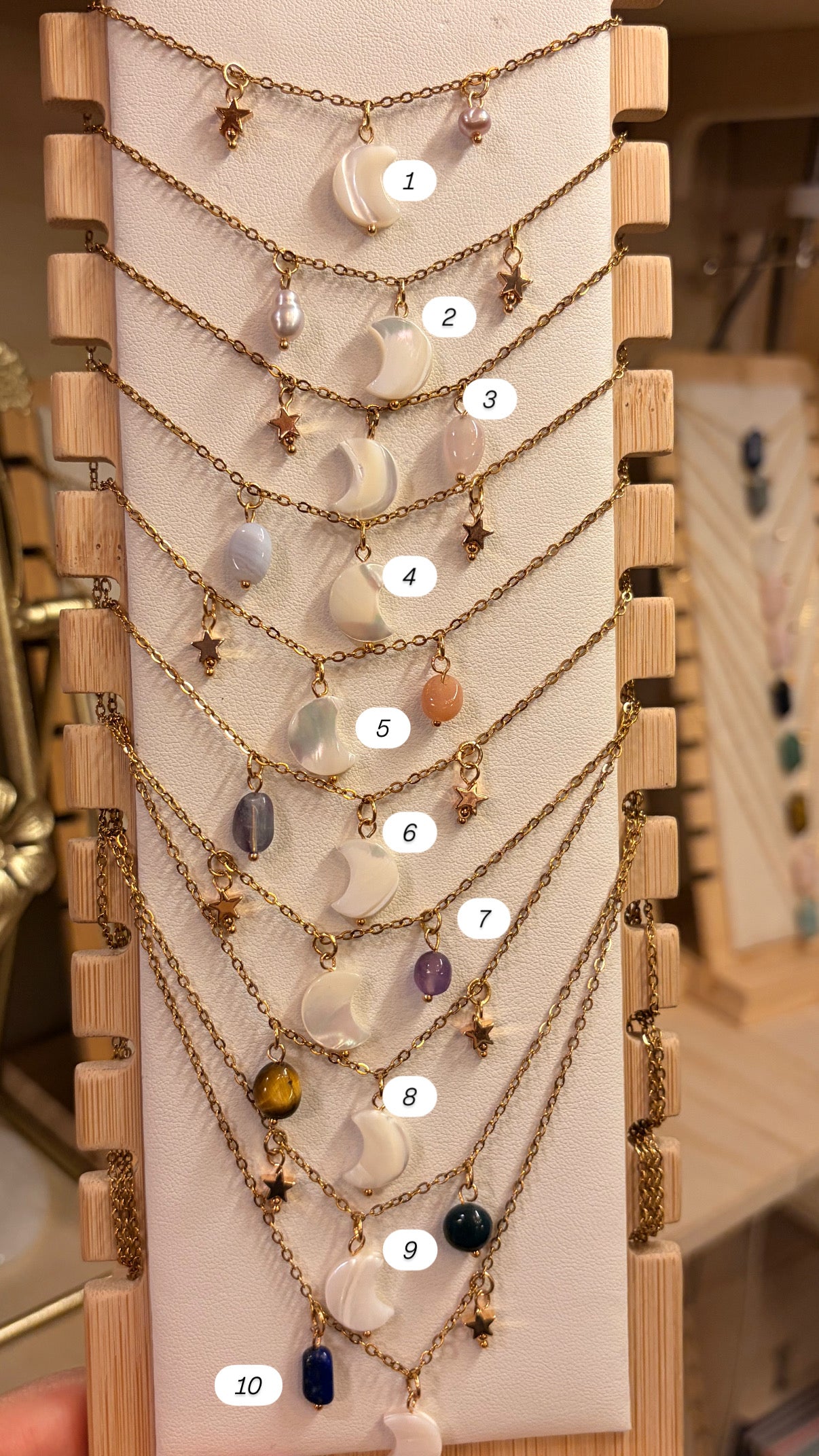 Stock de Bien de Ojo •Collar Luna de Mar