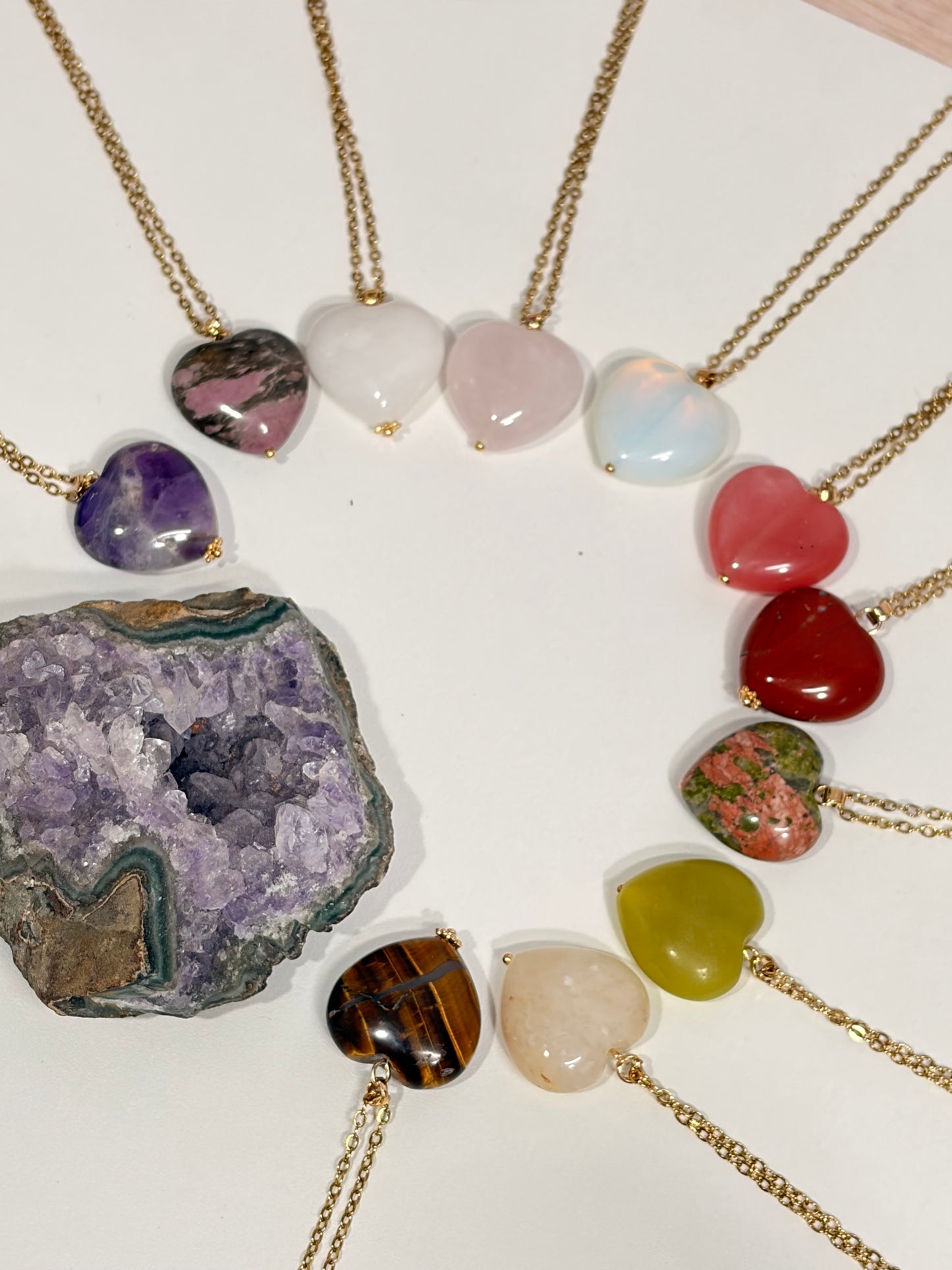 Collar Corazón de Cuarzo