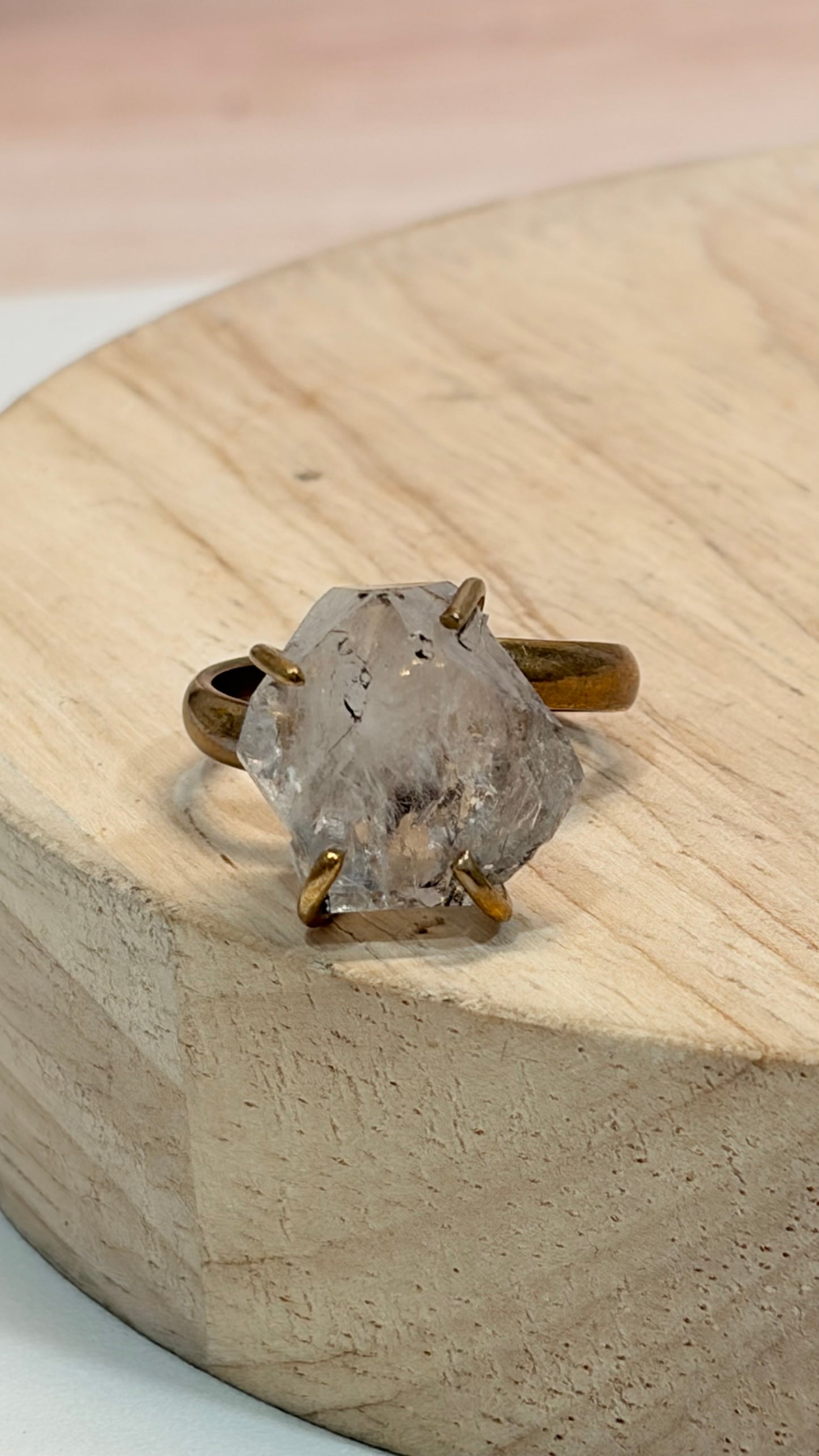 Anillo Diamante Herkimer.