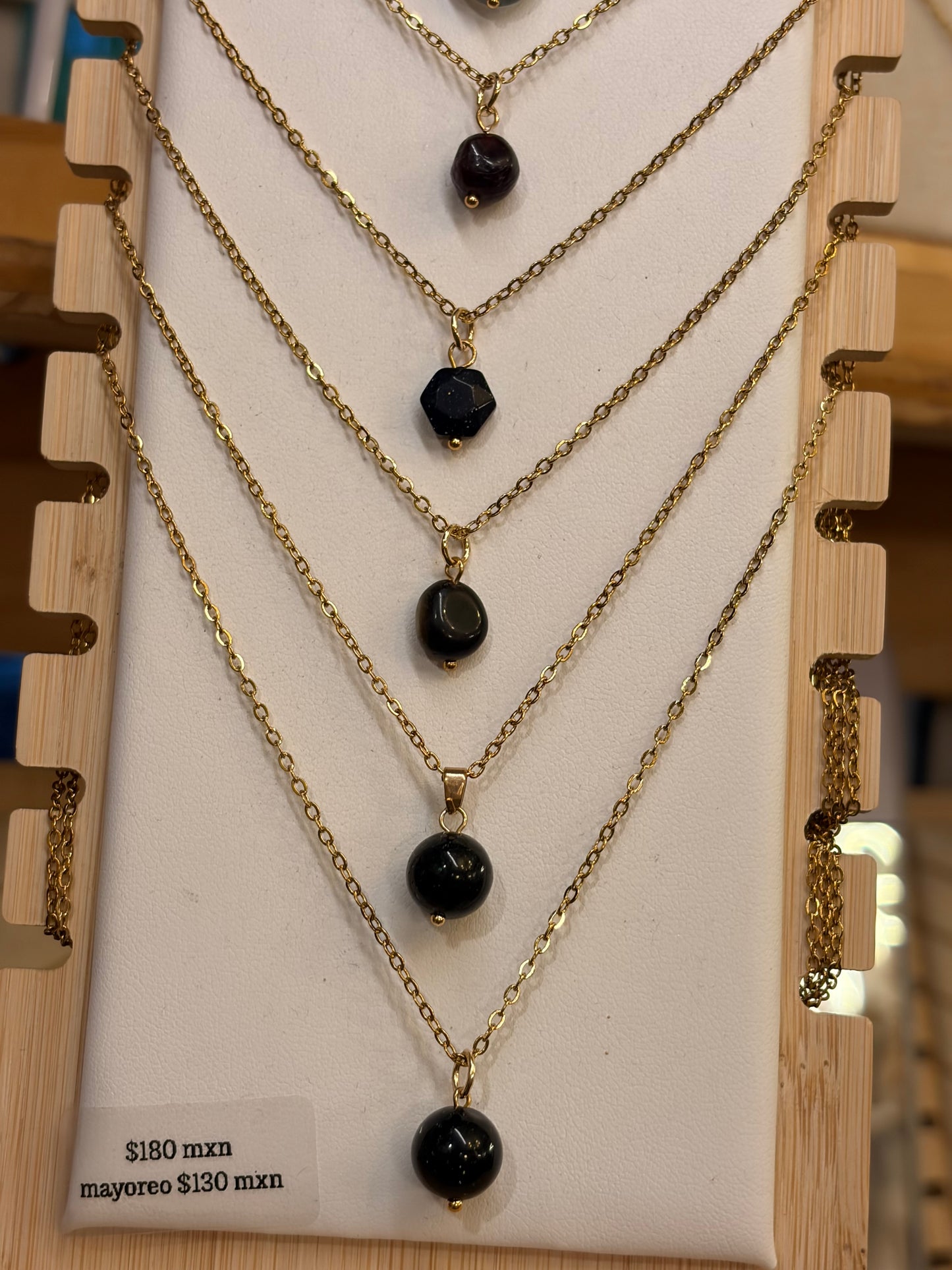 Stock de Bien de Ojo•Collar Mineral Sencillo Varios