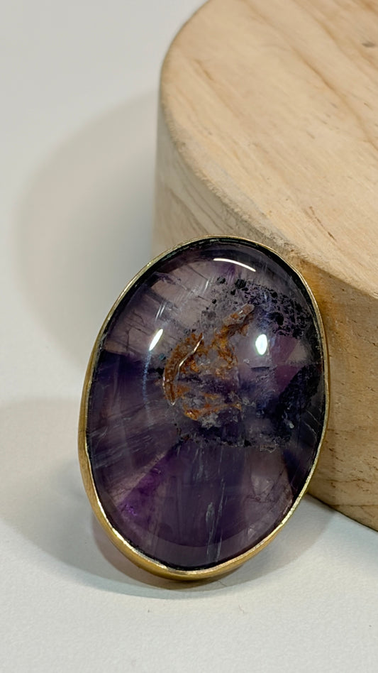 Anillo Amatista Ovalado