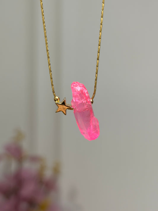 Cuarzo Aura Rosa • Brillos de Universo
