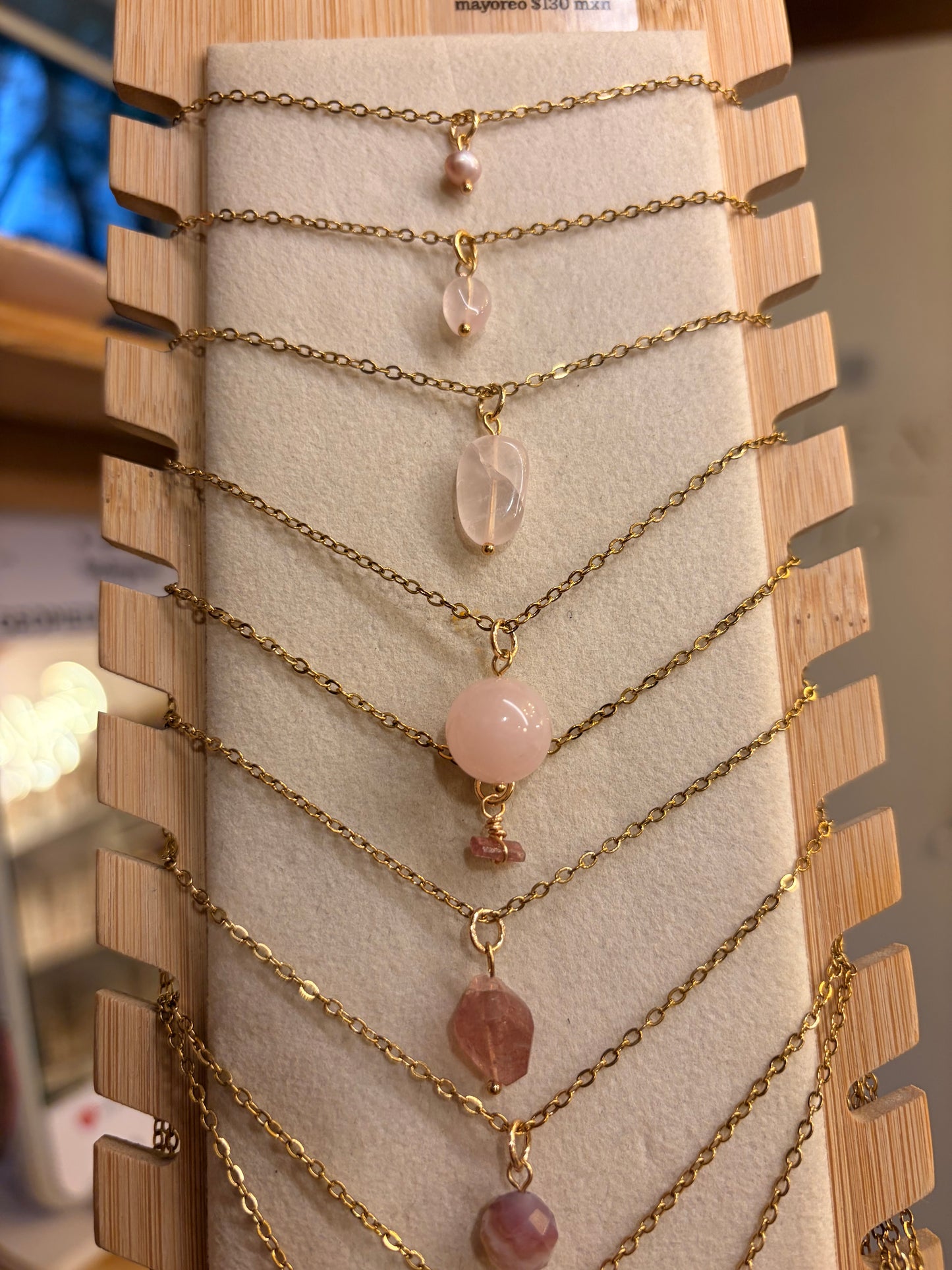 Stock de Bien de Ojo•Collar Mineral Sencillo Varios