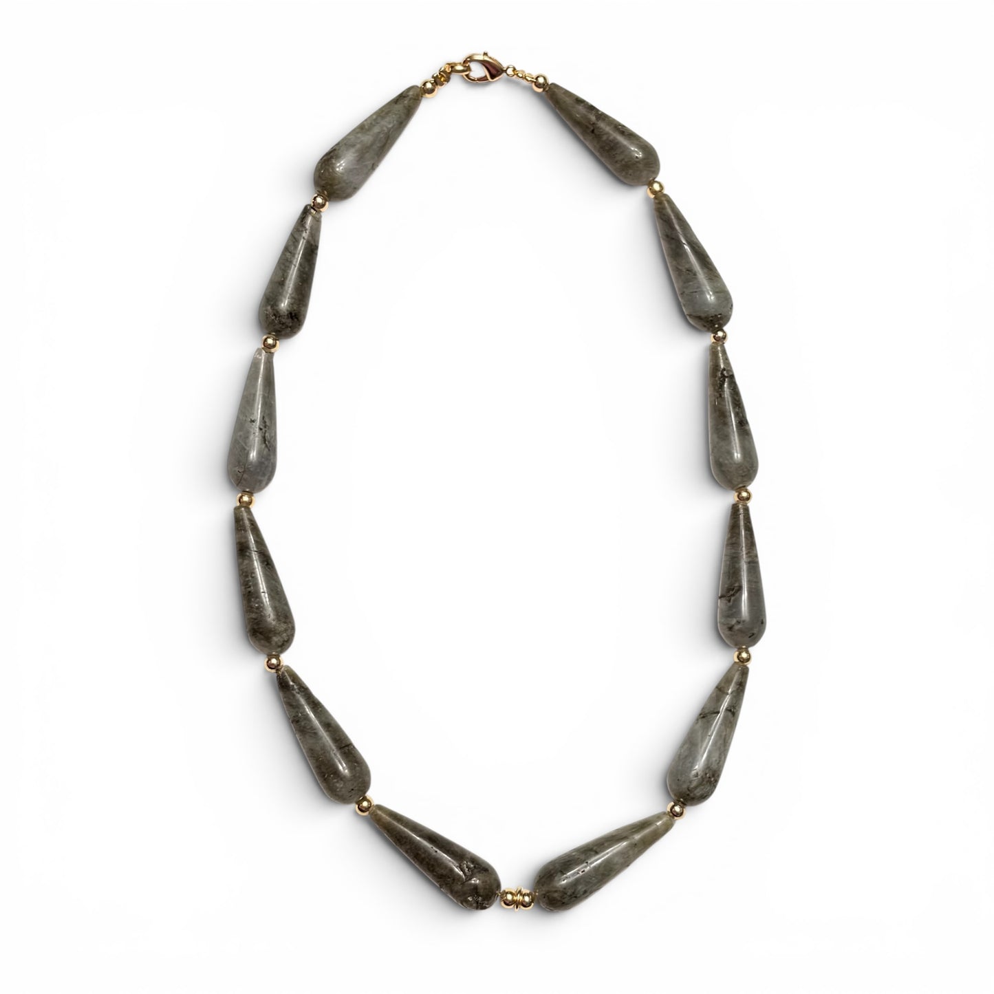 Gargantilla Chunky • Labradorita Gris