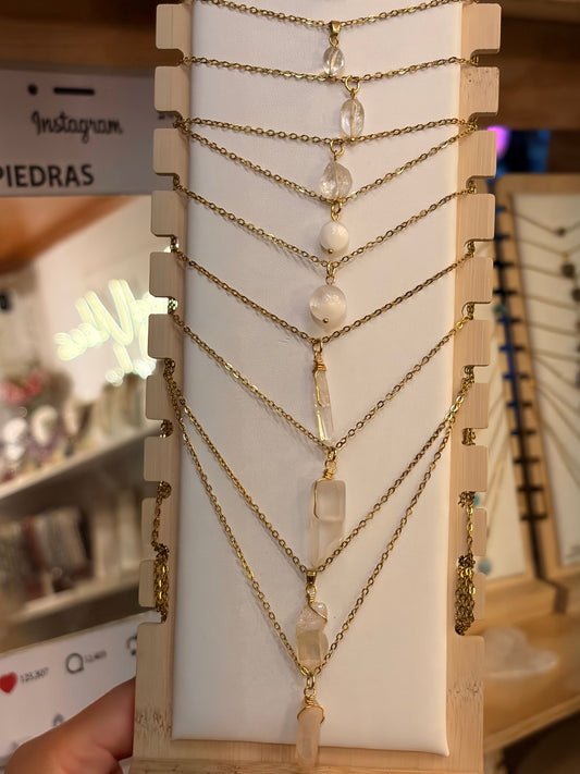 Stock de Bien de Ojo •Collar Mineral Sencillo Varios