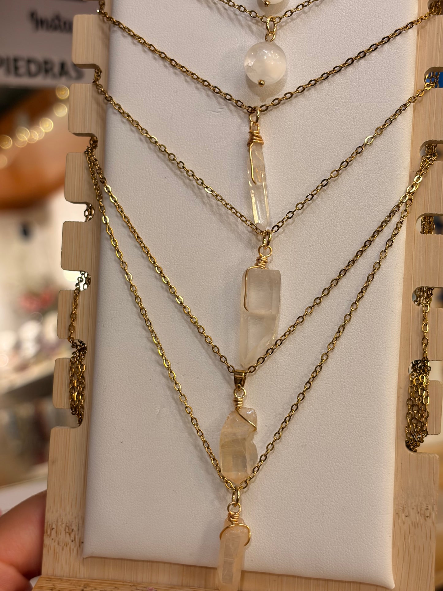 Stock de Bien de Ojo •Collar Mineral Sencillo Varios