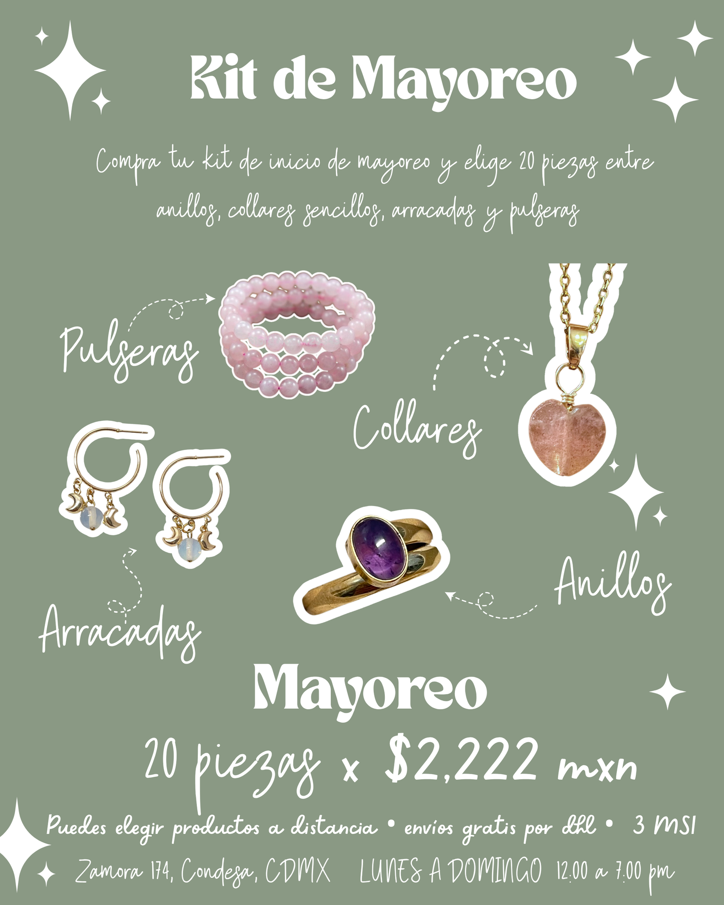 Kit de Mayoreo  20 piezas