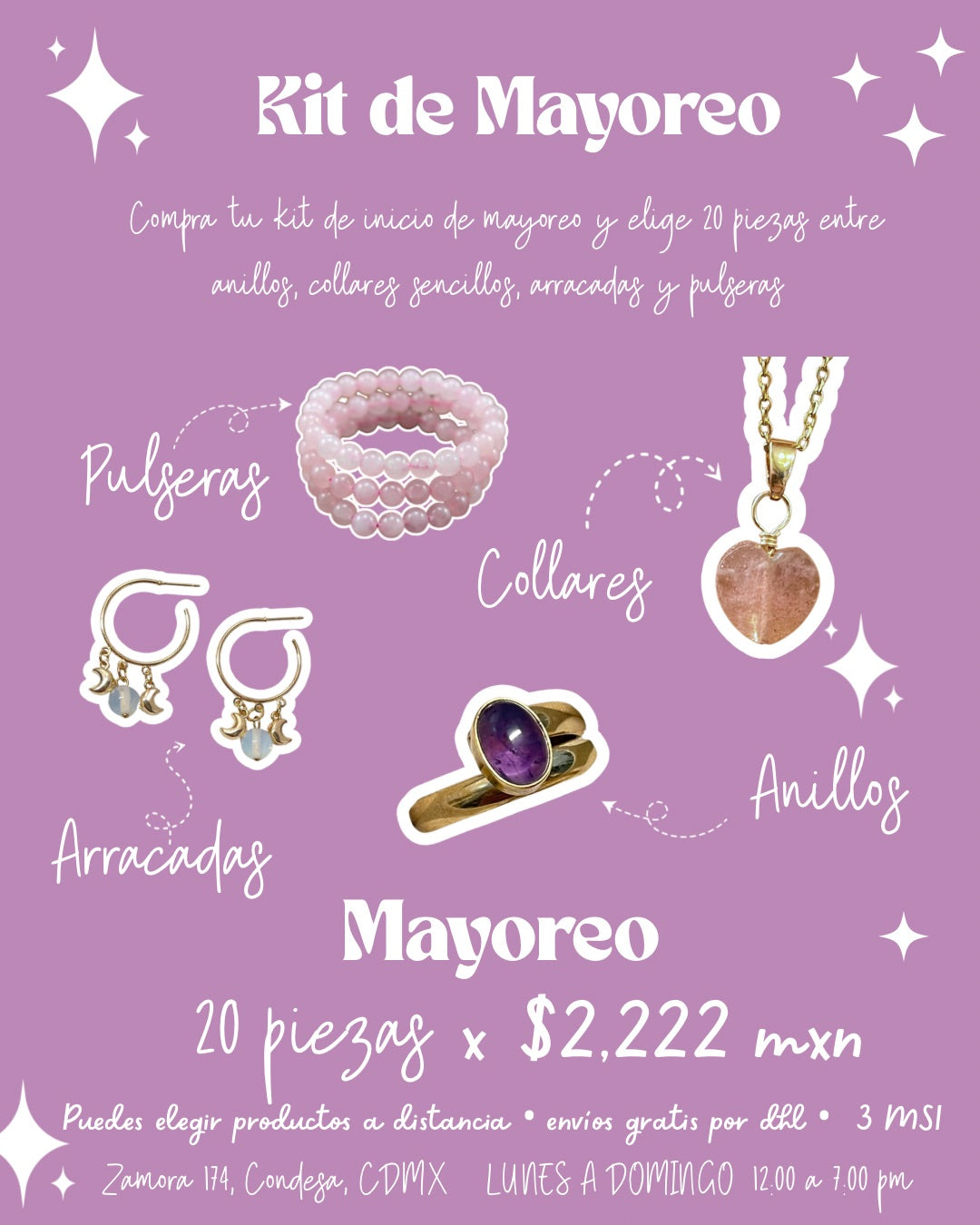 Kit de Mayoreo  20 piezas