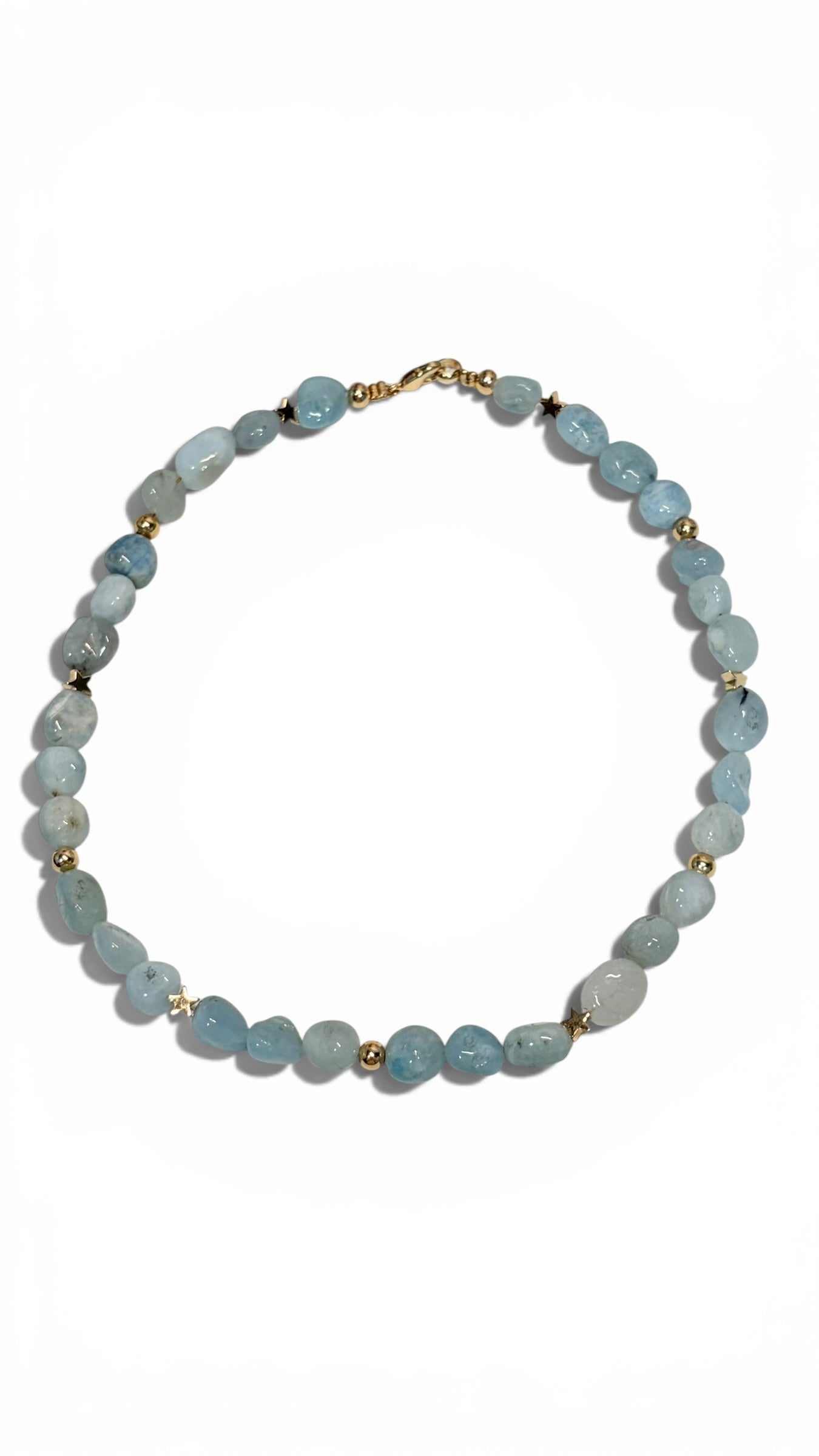 Gargantilla Chunky° Aguamarina