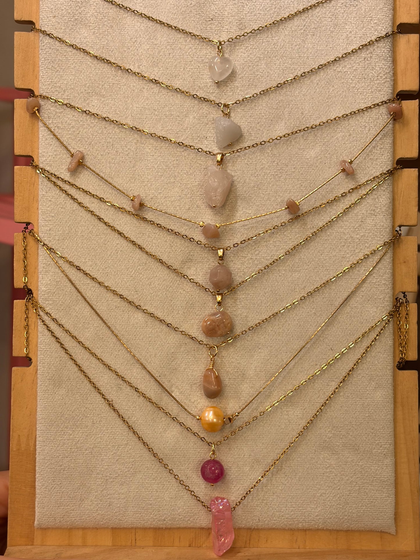 Stock de Bien de Ojo•Collar Mineral Sencillo Varios