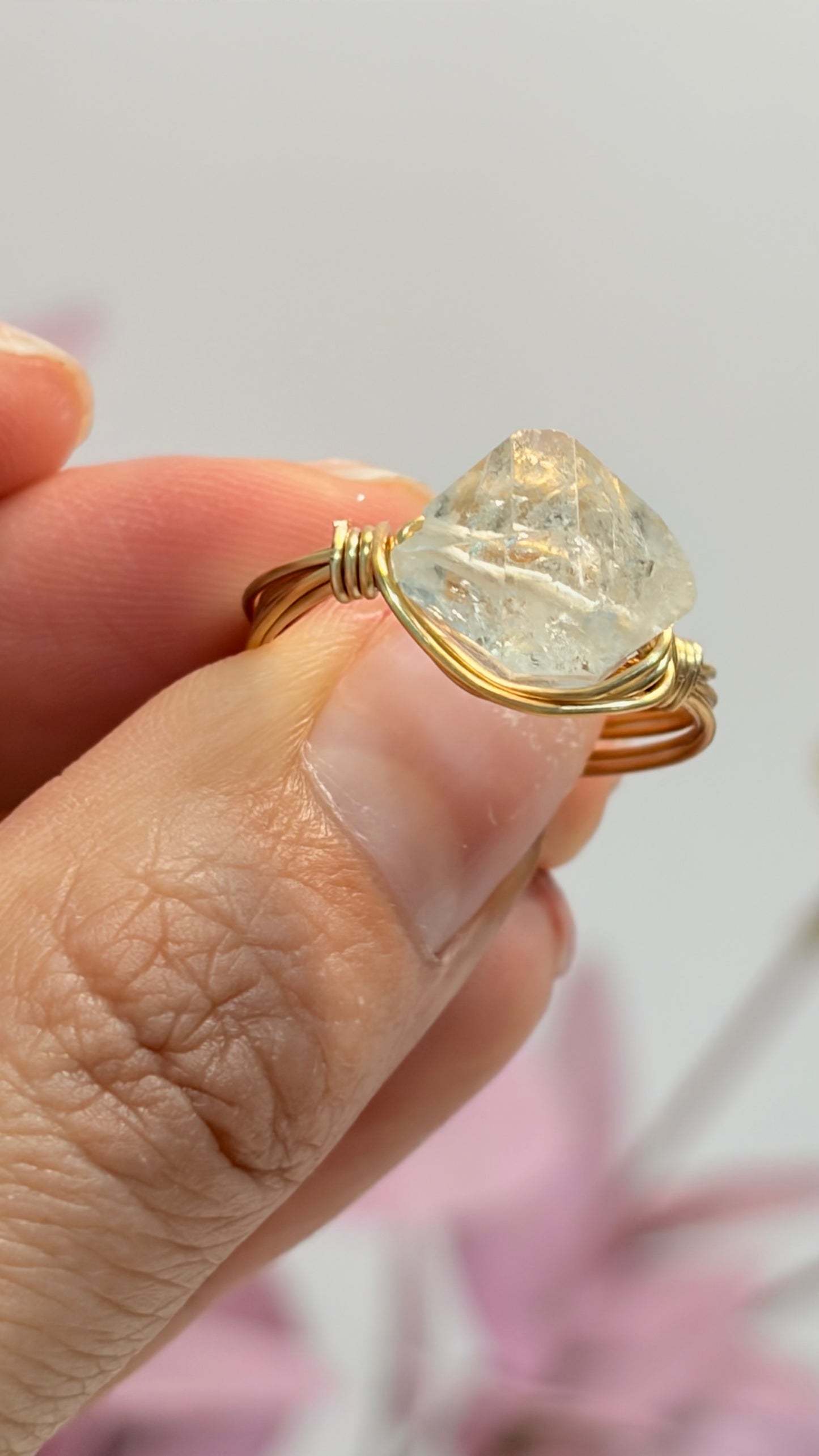 Anillo de Diamante  Herkimer