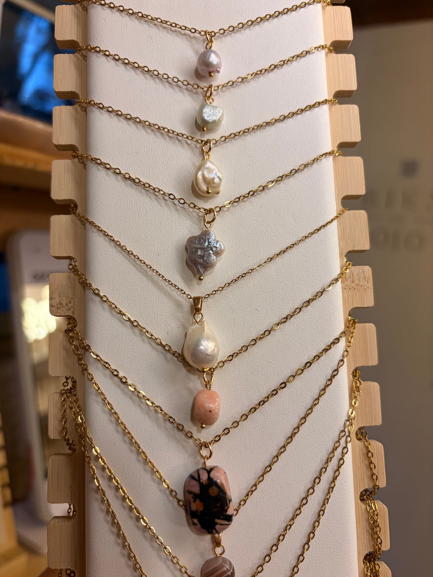 Stock de Bien de Ojo•Collar Mineral Sencillo Varios