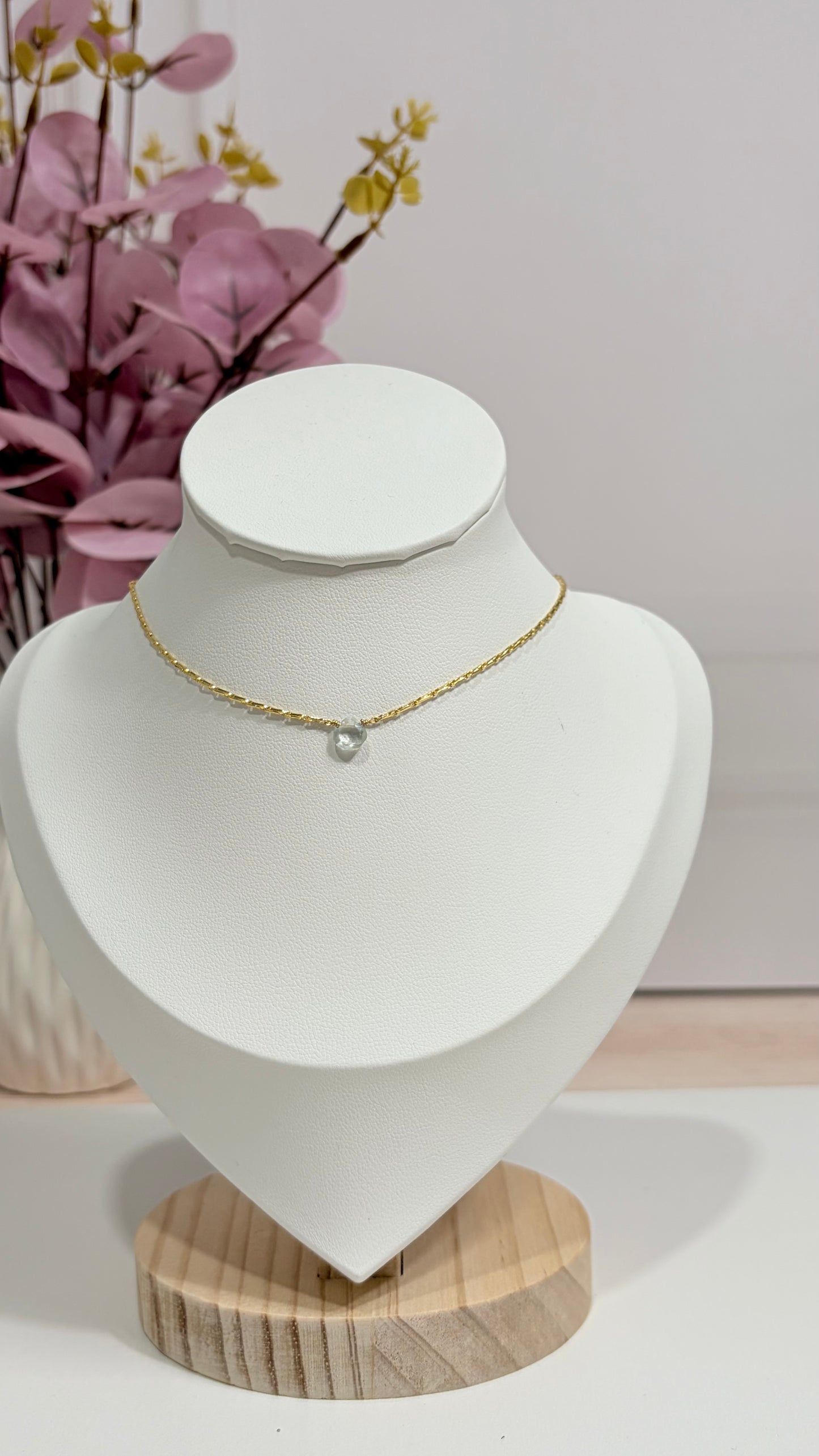 SHINE• Collar Vermarina Facetado