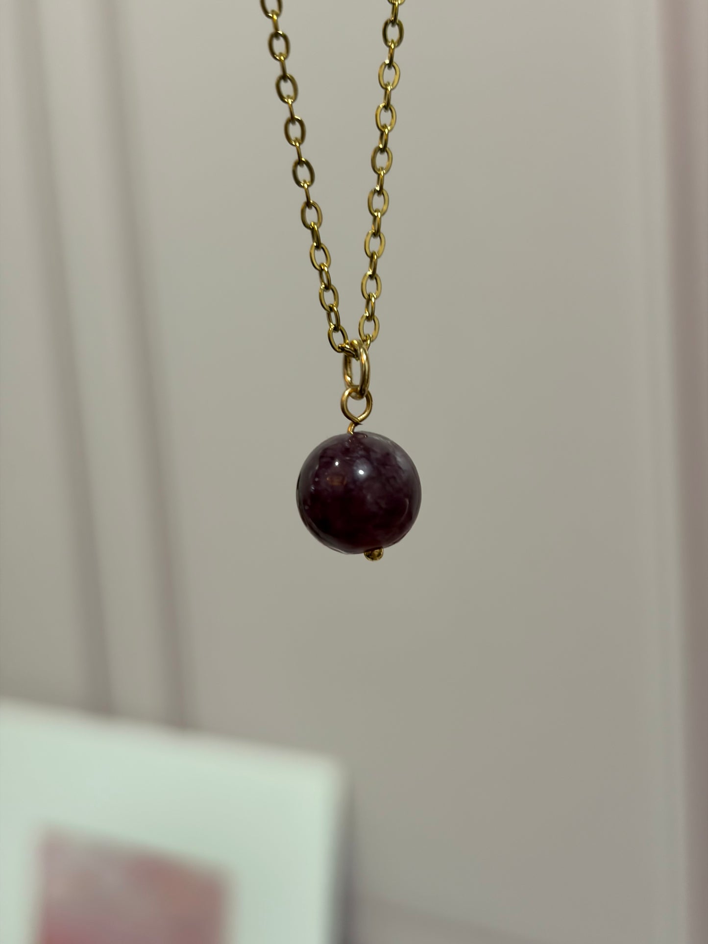 Collar Destello Granate