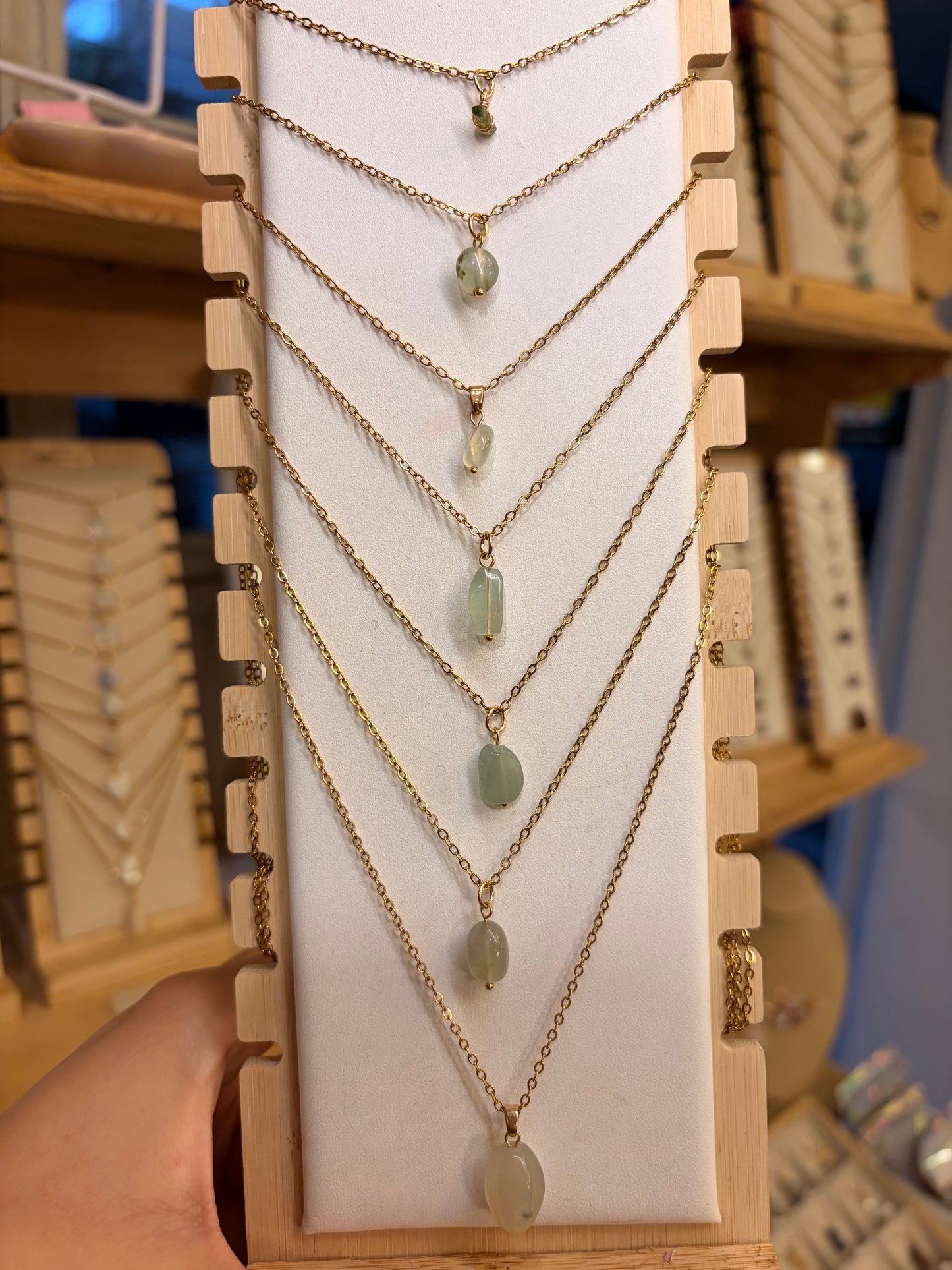 Stock de Bien de Ojo•Collar Mineral Sencillo Varios