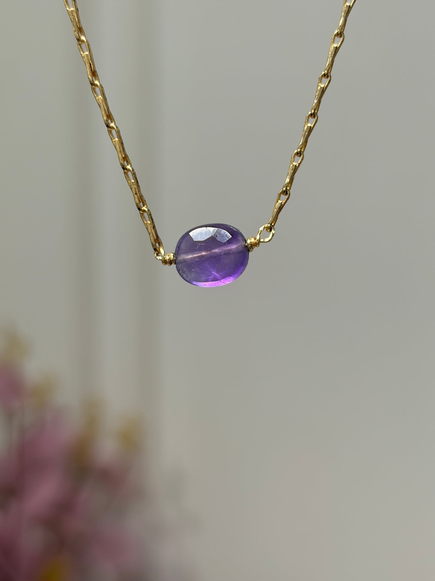 SHINE• Collar Amatista Facetada