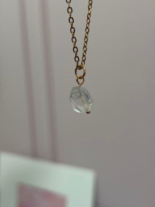 Collar Destello Diamante Herkimer