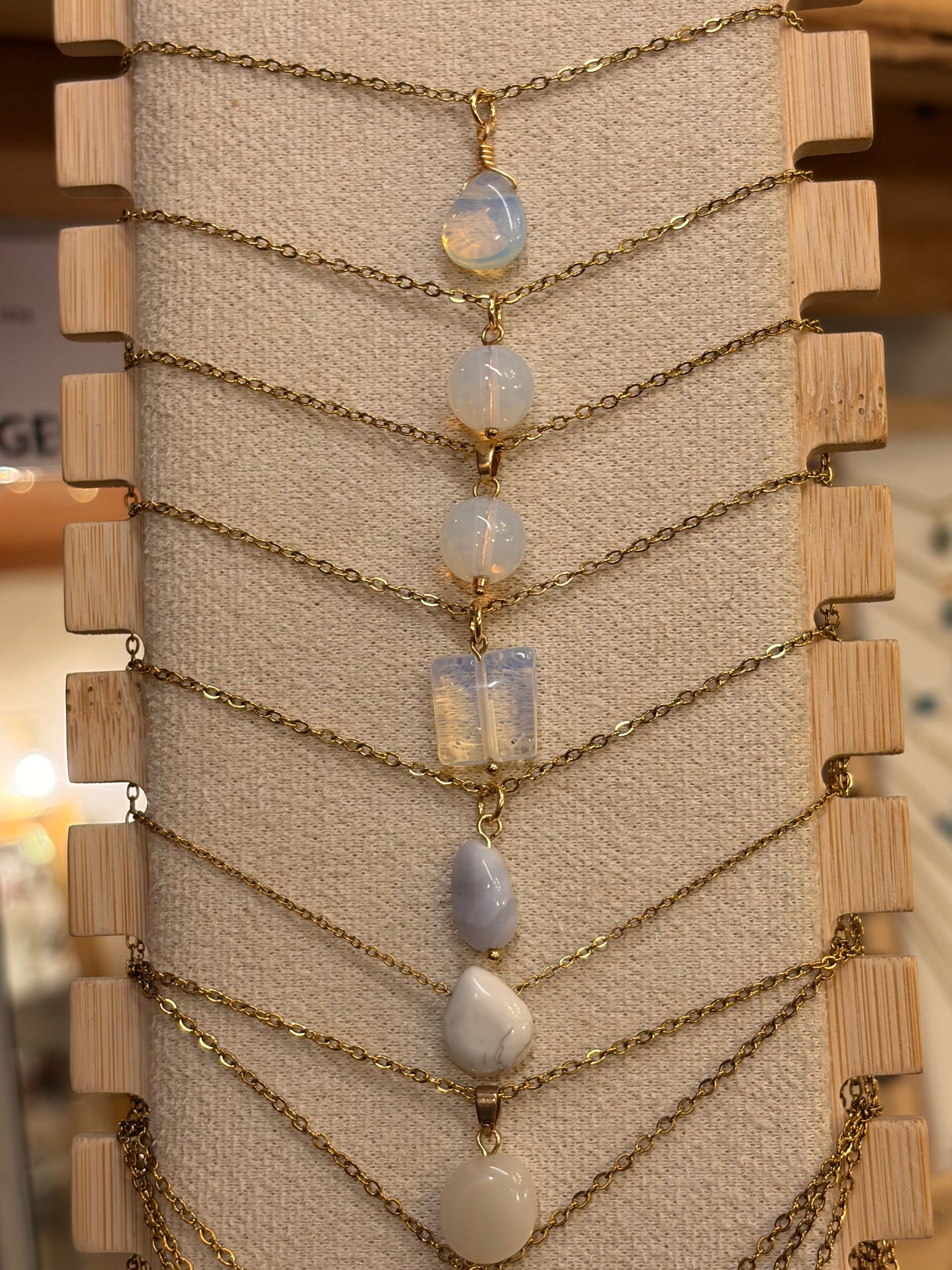 Stock de Bien de Ojo•Collar Mineral Sencillo Varios