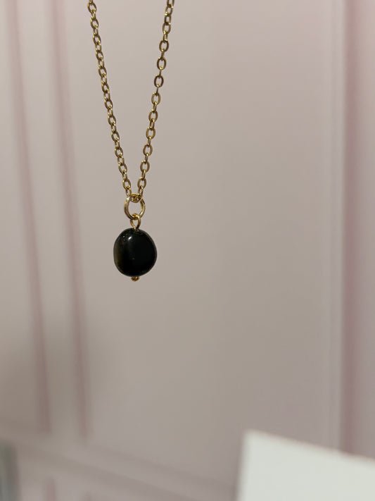 Collar Destello de Obsidiana