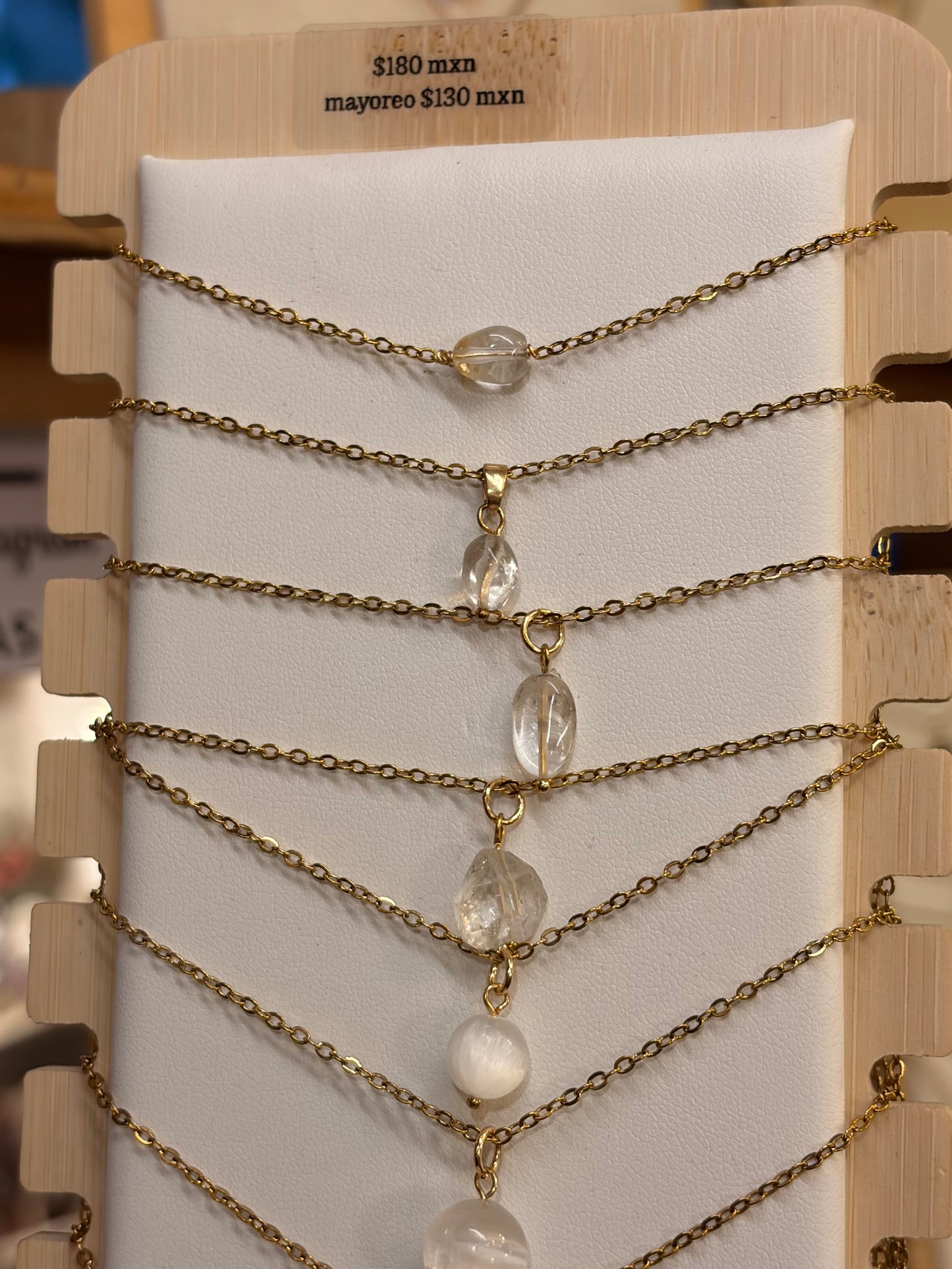 Stock de Bien de Ojo •Collar Mineral Sencillo Varios