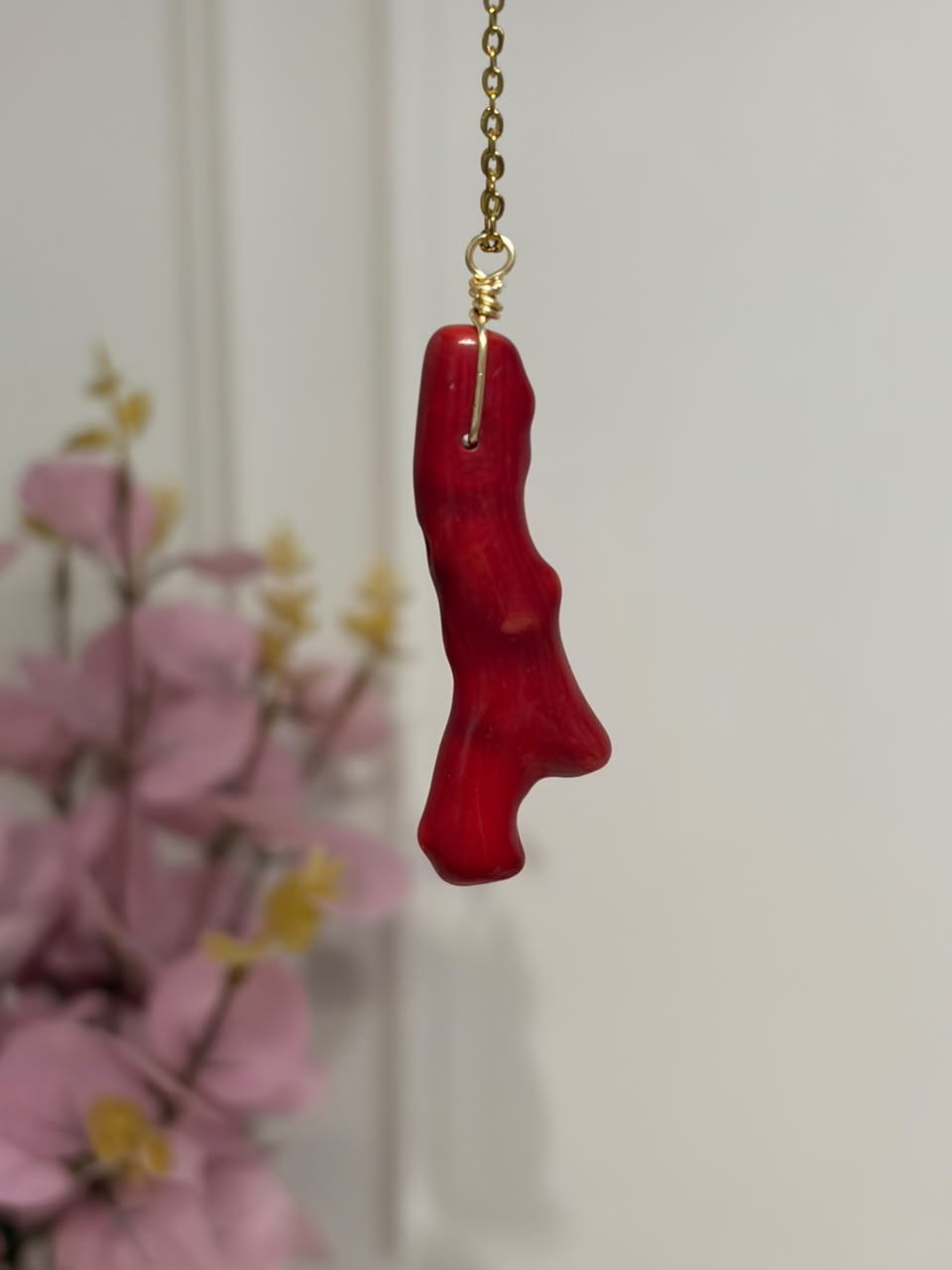 Collar Coral Rojo