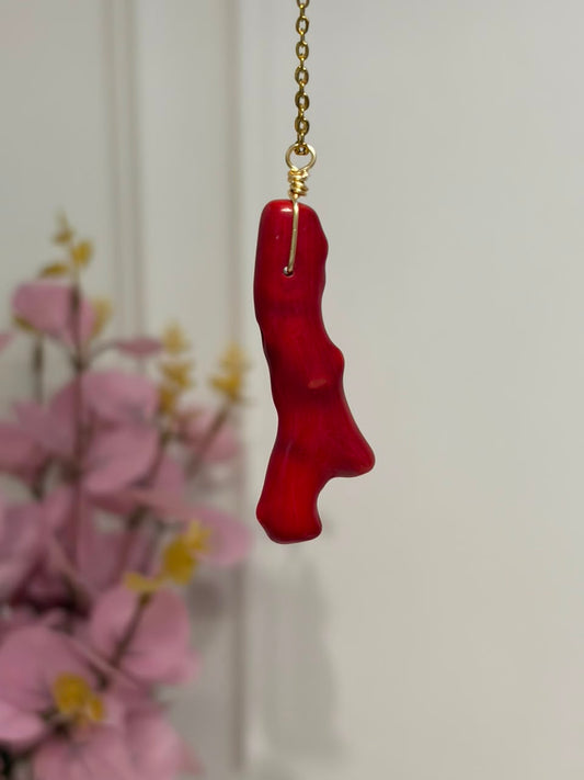 Collar Coral Rojo